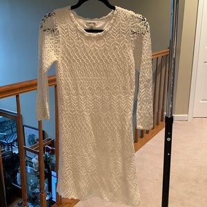 Cherokee dress size XL 14-16 cream with gold thread